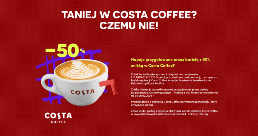 pekao costa coffee zniżka